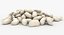 3D realistic white kidney bean