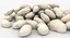3D realistic white kidney bean