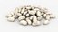 3D realistic white kidney bean