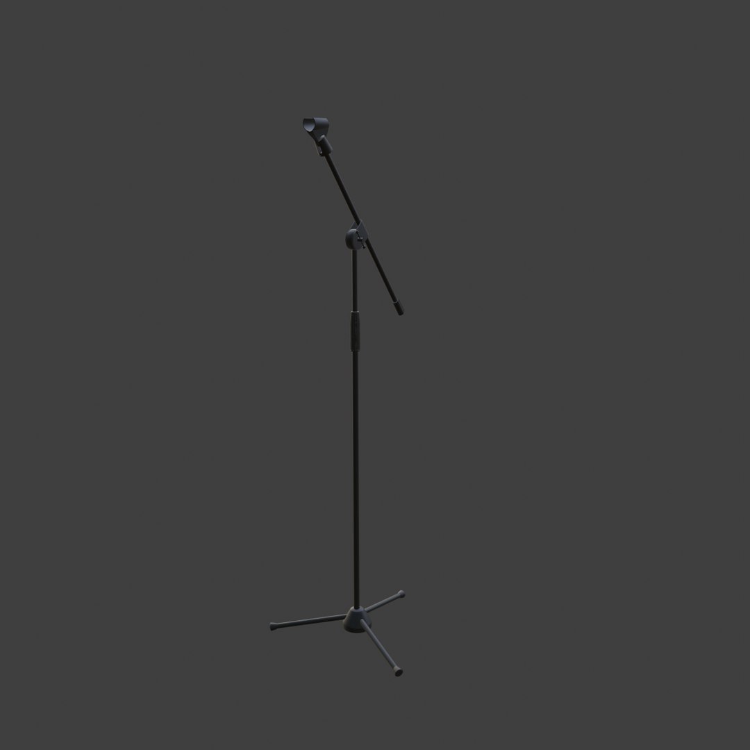 Microphone stand 3D model TurboSquid 1791825