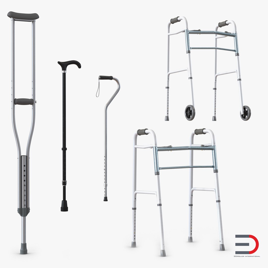Mobility Aids Collection 3D model preview