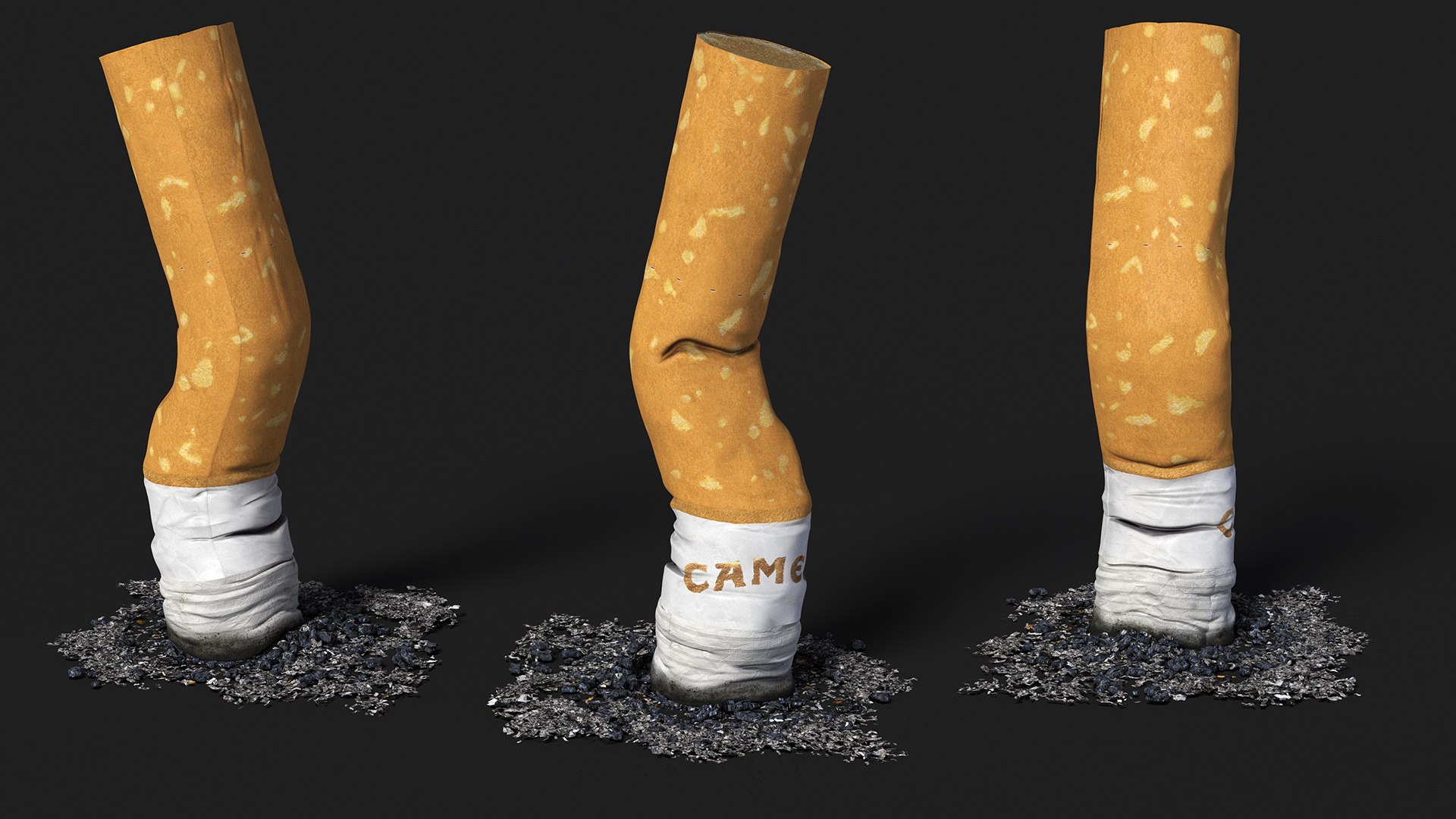 Extinguishing Cigarette Camel 3D model https://p.turbosquid.com/ts-thumb/o3/T2V8QP/oa/extinguishingcigarettecamel3dsmodel005/jpg/1714330962/1920x1080/fit_q87/8c8764d98dc8a4fb394491dc94b26987c029264c/extinguishingcigarettecamel3dsmodel005.jpg