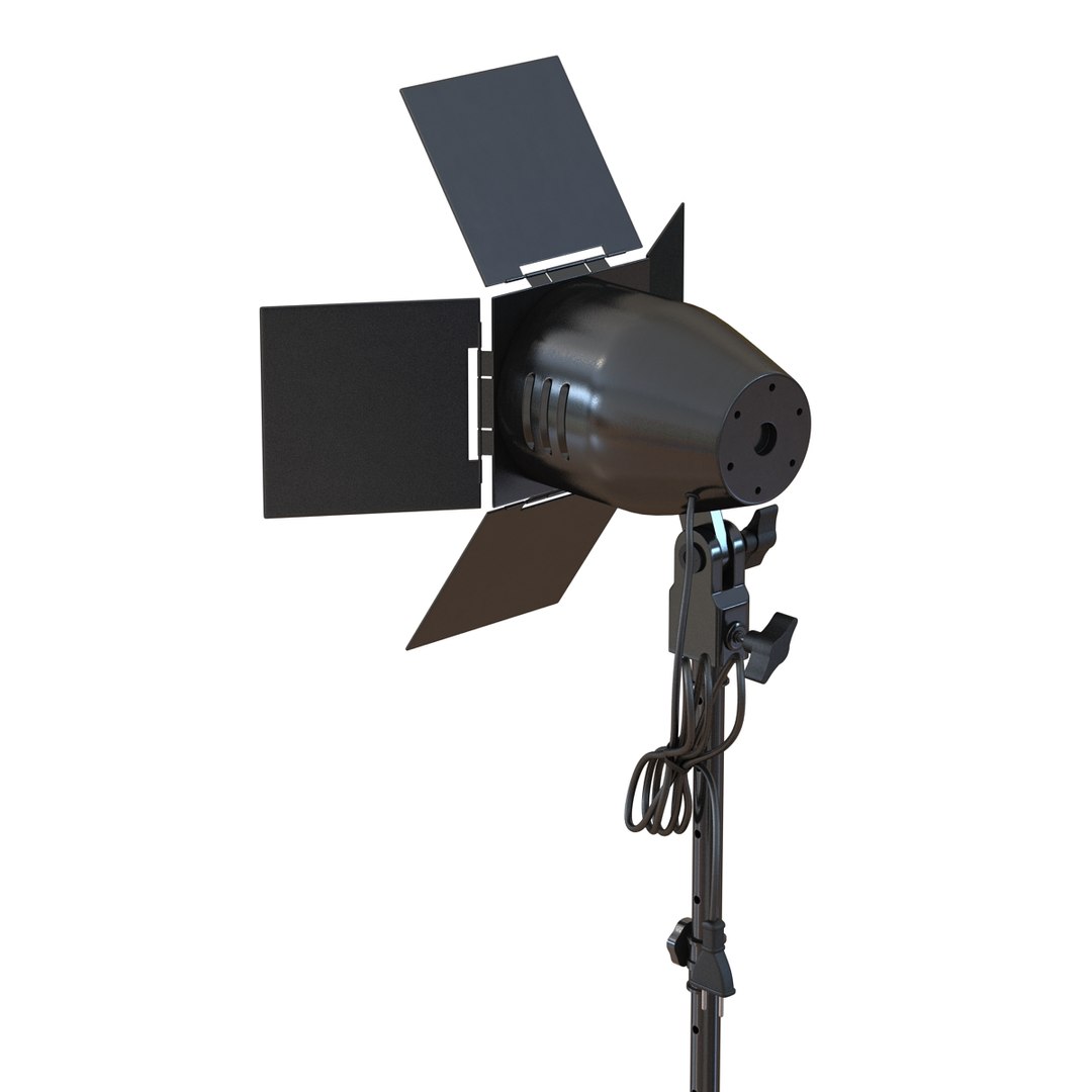 3d Model Barn Door Studio Light