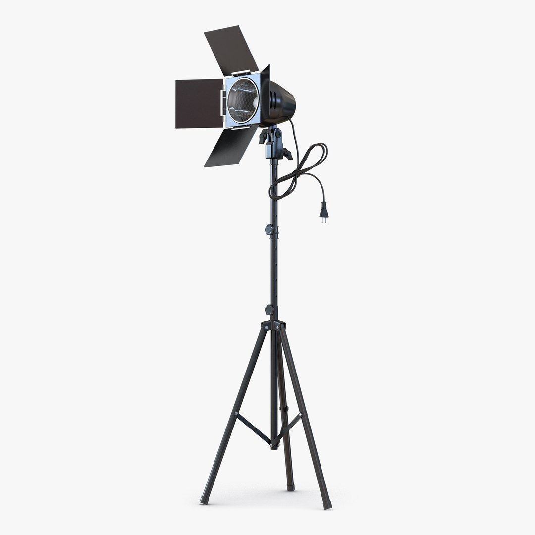 Barn Door Studio Light 3D model preview