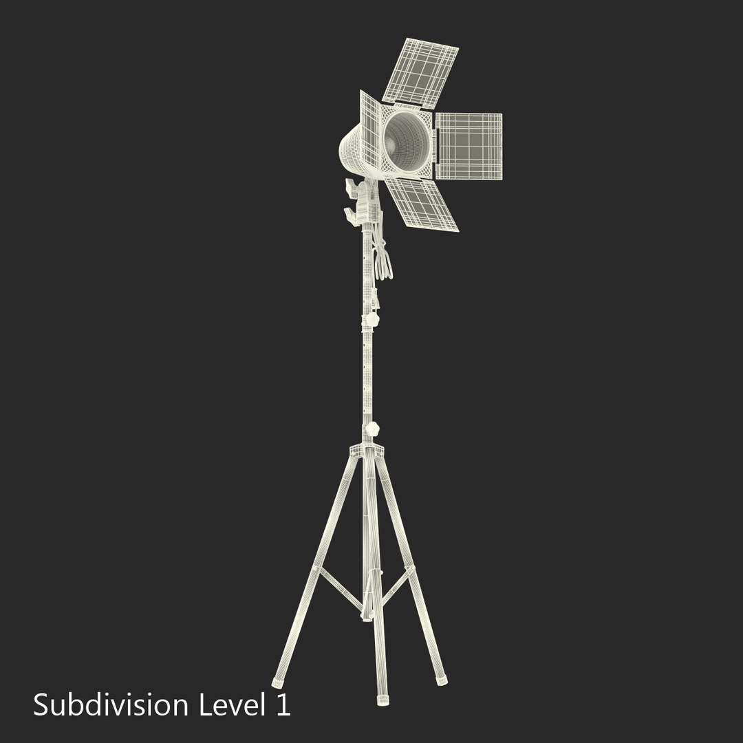 3d model barn door studio light