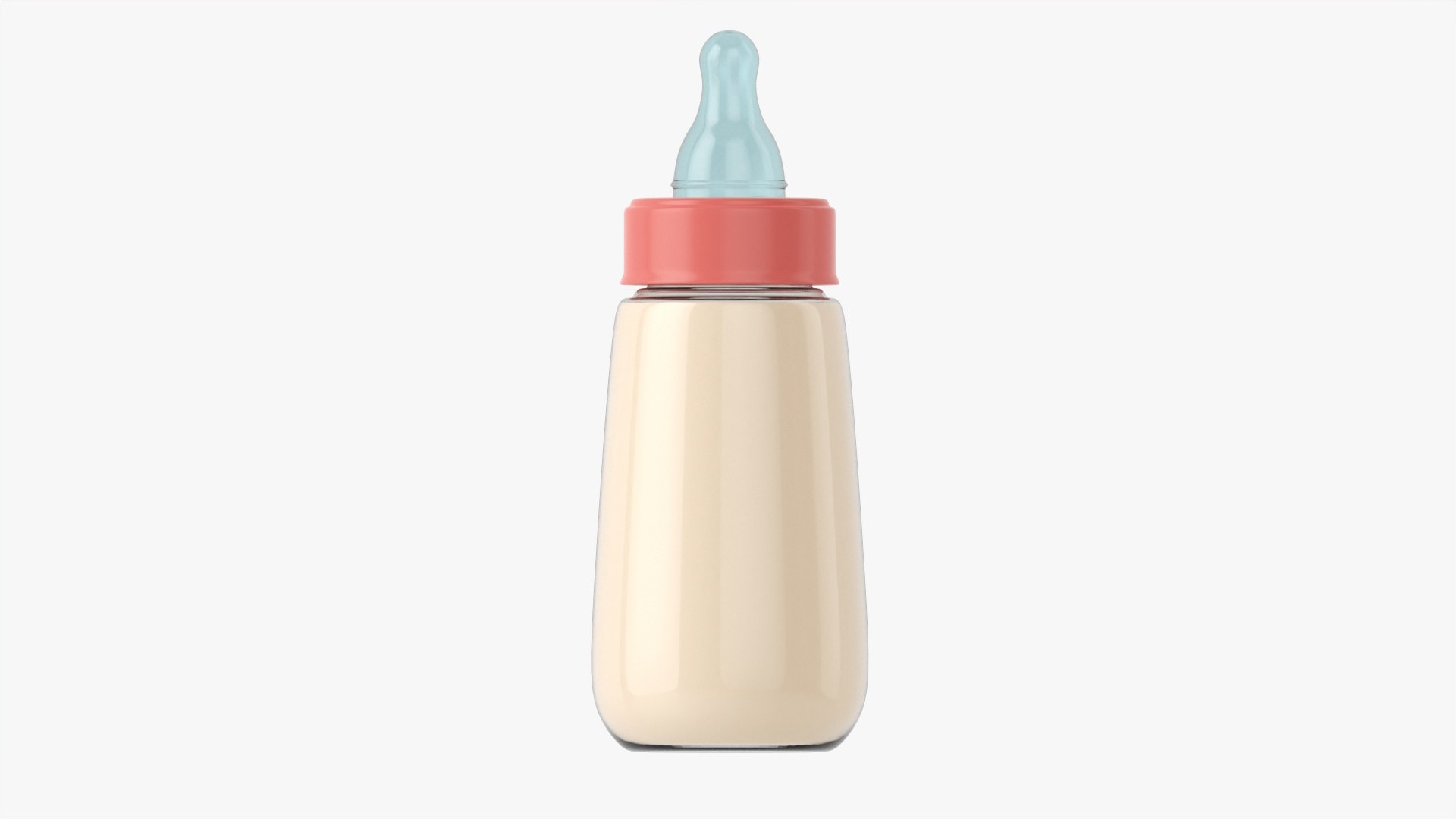 3D Baby Milk Bottle With Dummy Model - TurboSquid 1742167