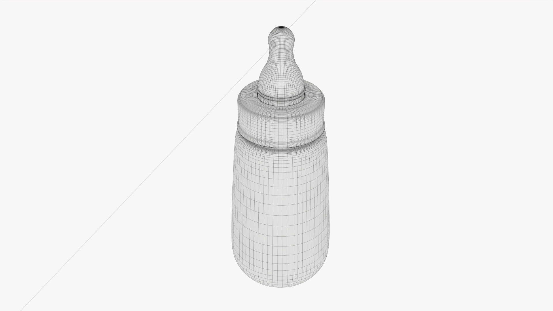 3D Baby Milk Bottle With Dummy Model - TurboSquid 1742167