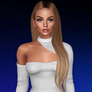 3D model hairstyle secondlife