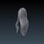 3D Female hairstyle - Marcia low poly