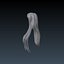 3D Female hairstyle - Marcia low poly