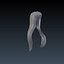 3D Female hairstyle - Marcia low poly