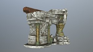 3D temple old model