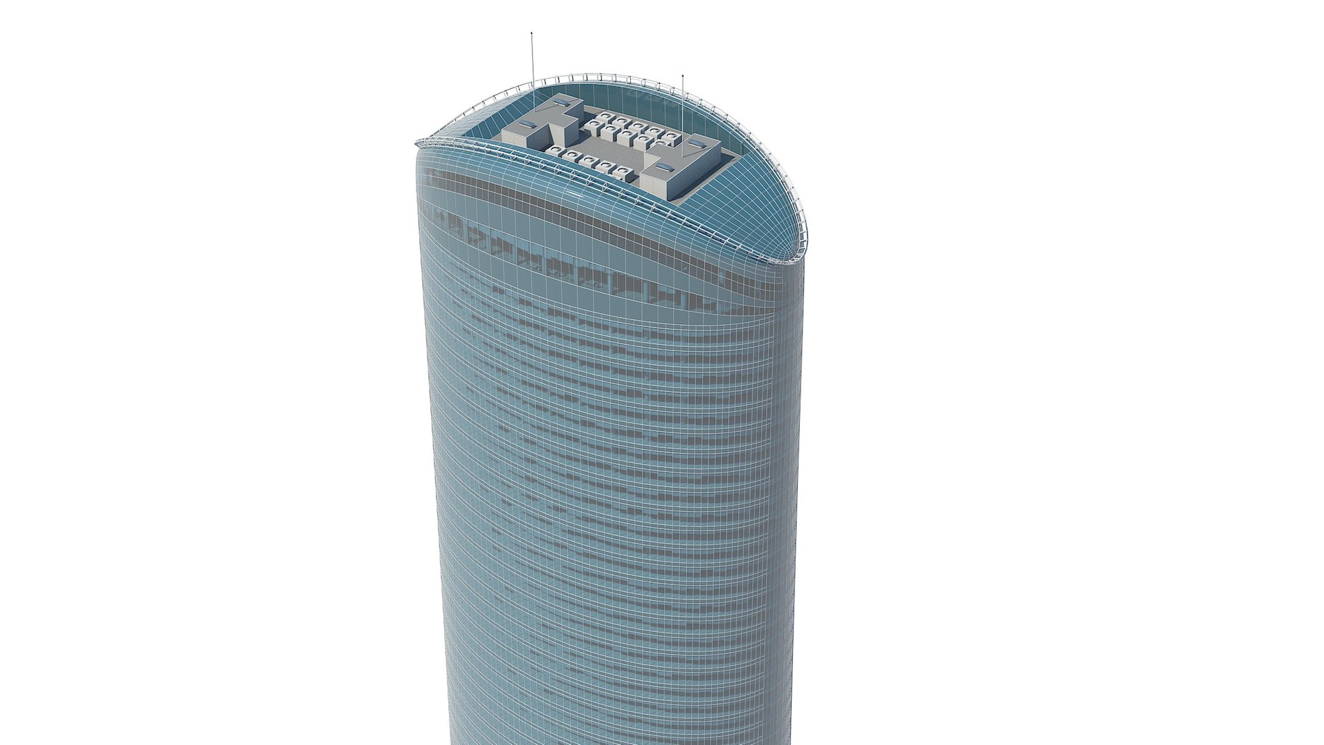 Generic skyscraper tower 3D model - TurboSquid 1458140