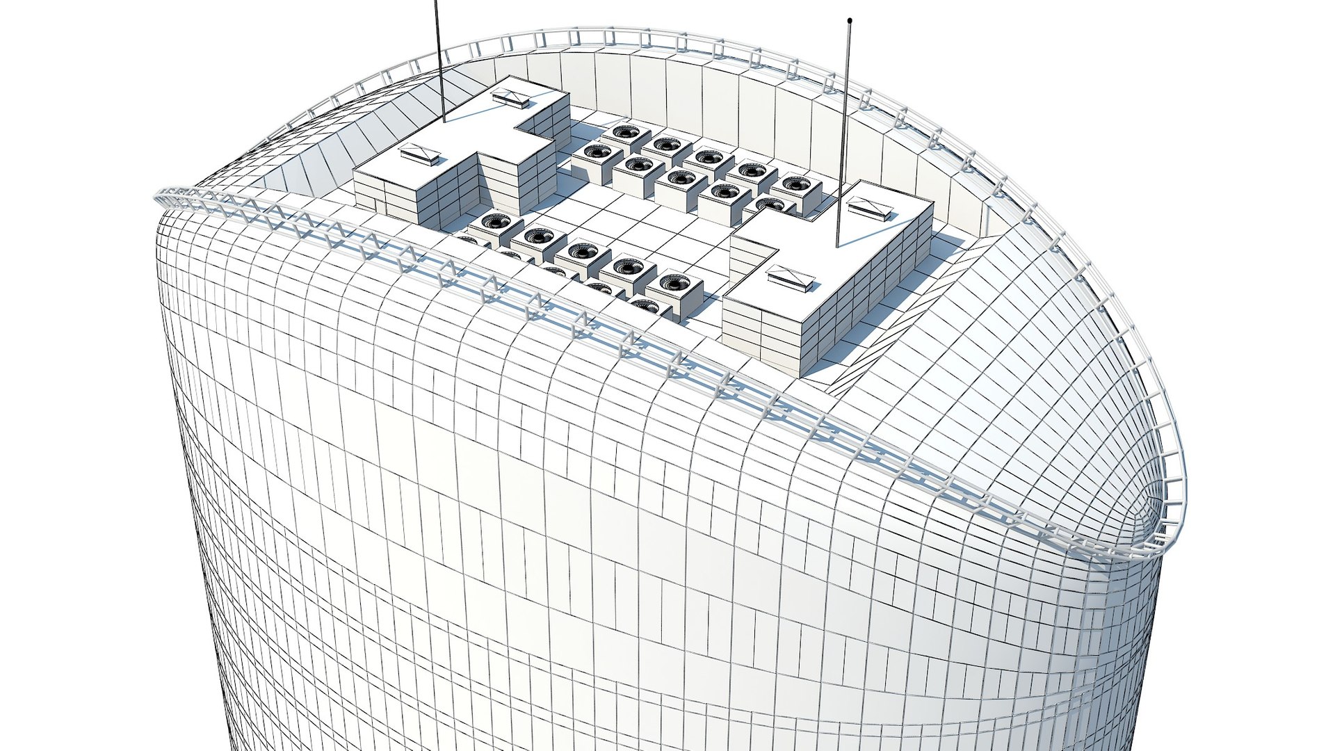 Generic skyscraper tower 3D model - TurboSquid 1458140