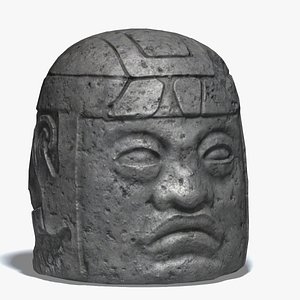 olmec statue 3d model