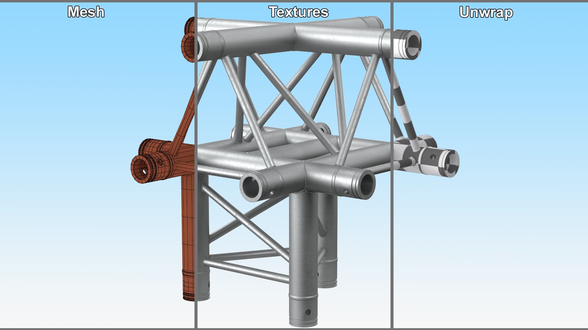 3D Truss Modular Cross Triangular - TurboSquid 2262531
