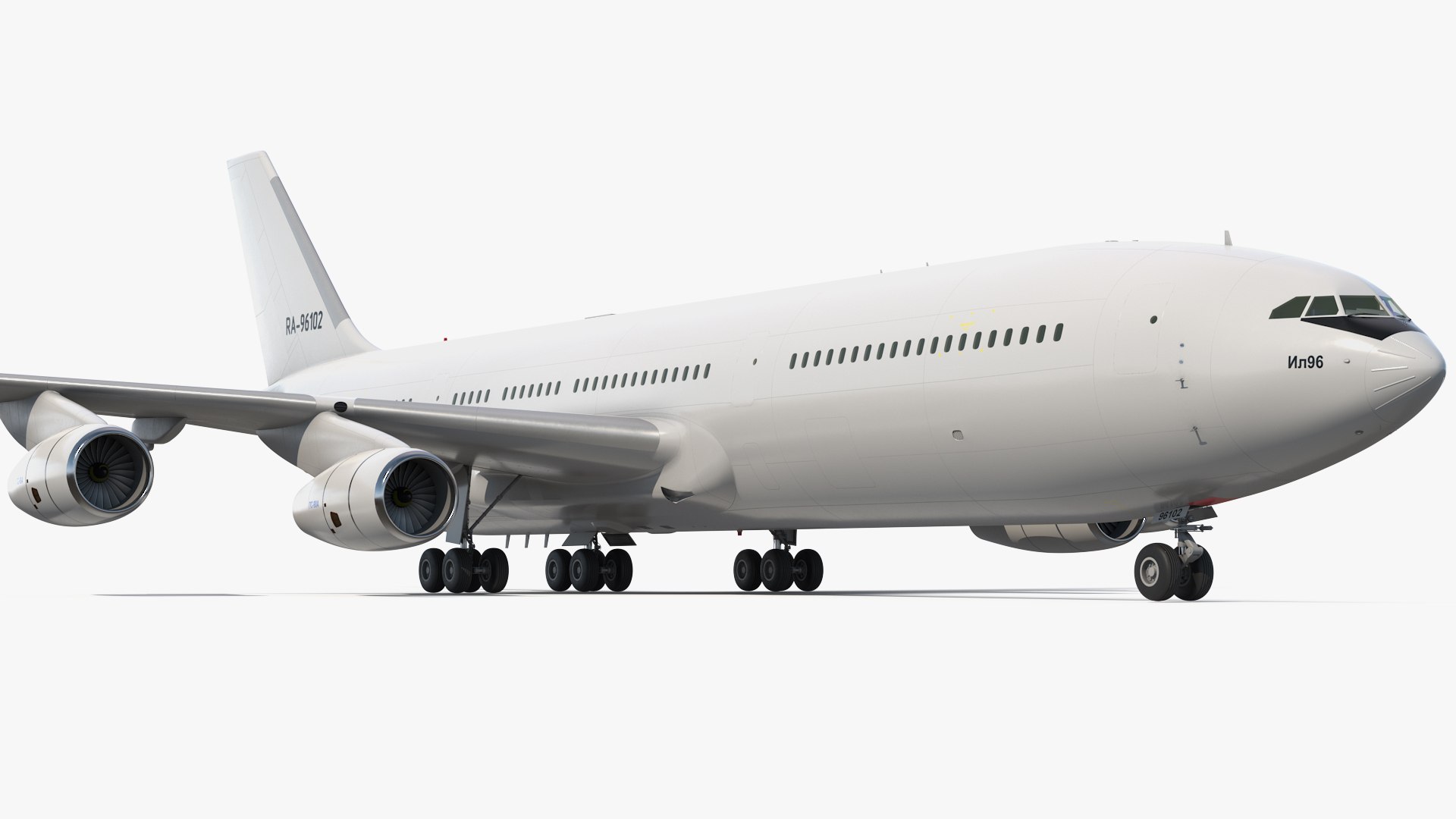 Ilyushin IL-96-400 3D model preview