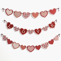 Heart shape garland