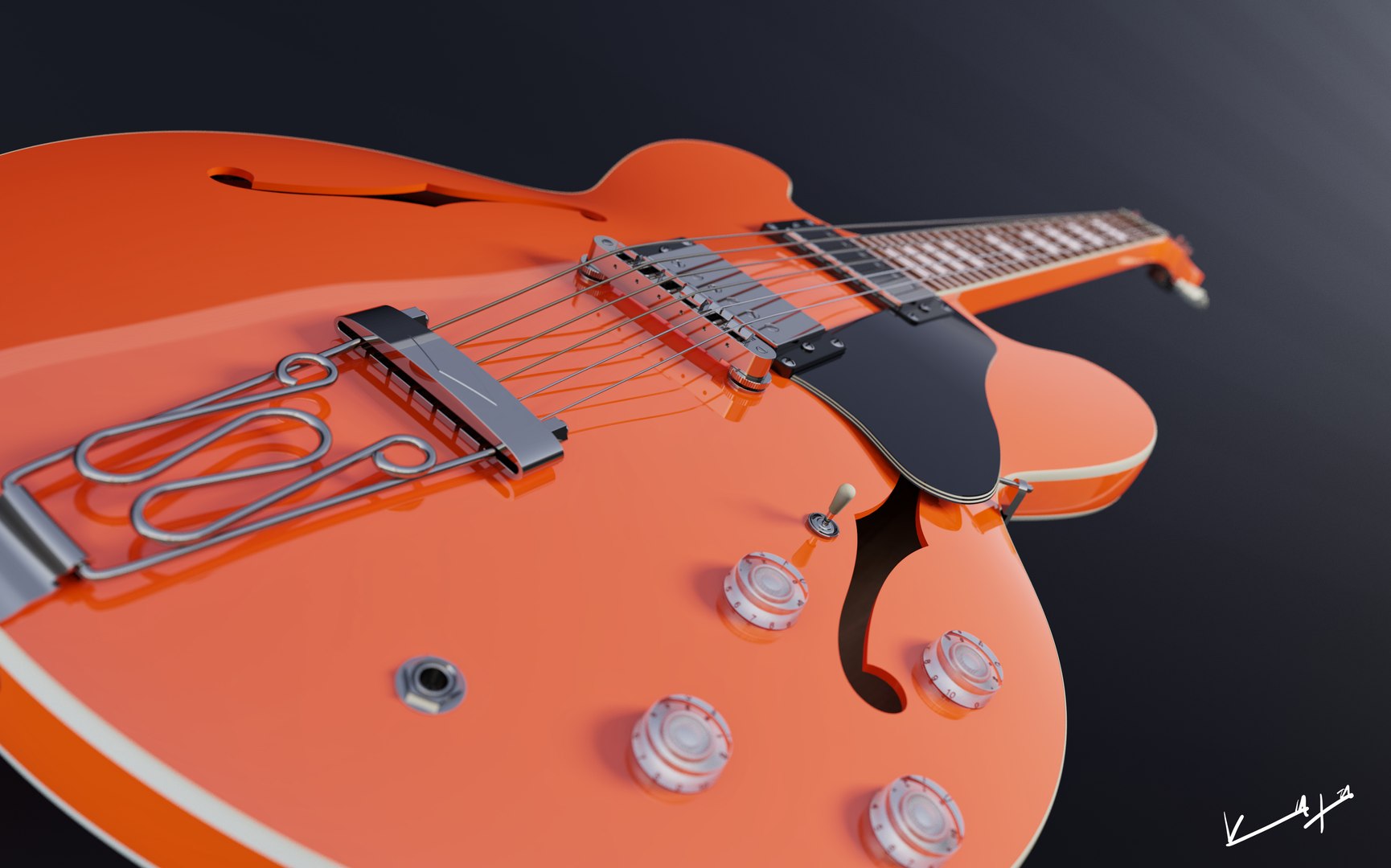 3D Gibson 335 - TurboSquid 1547209