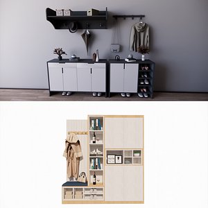 3D Hallway Furniture -B10