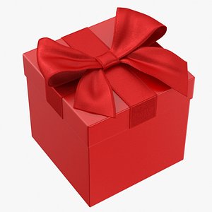 3D Gift Box Red v1