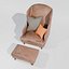Silla vintage con respaldo alto