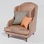 Silla vintage con respaldo alto