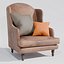 Silla vintage con respaldo alto