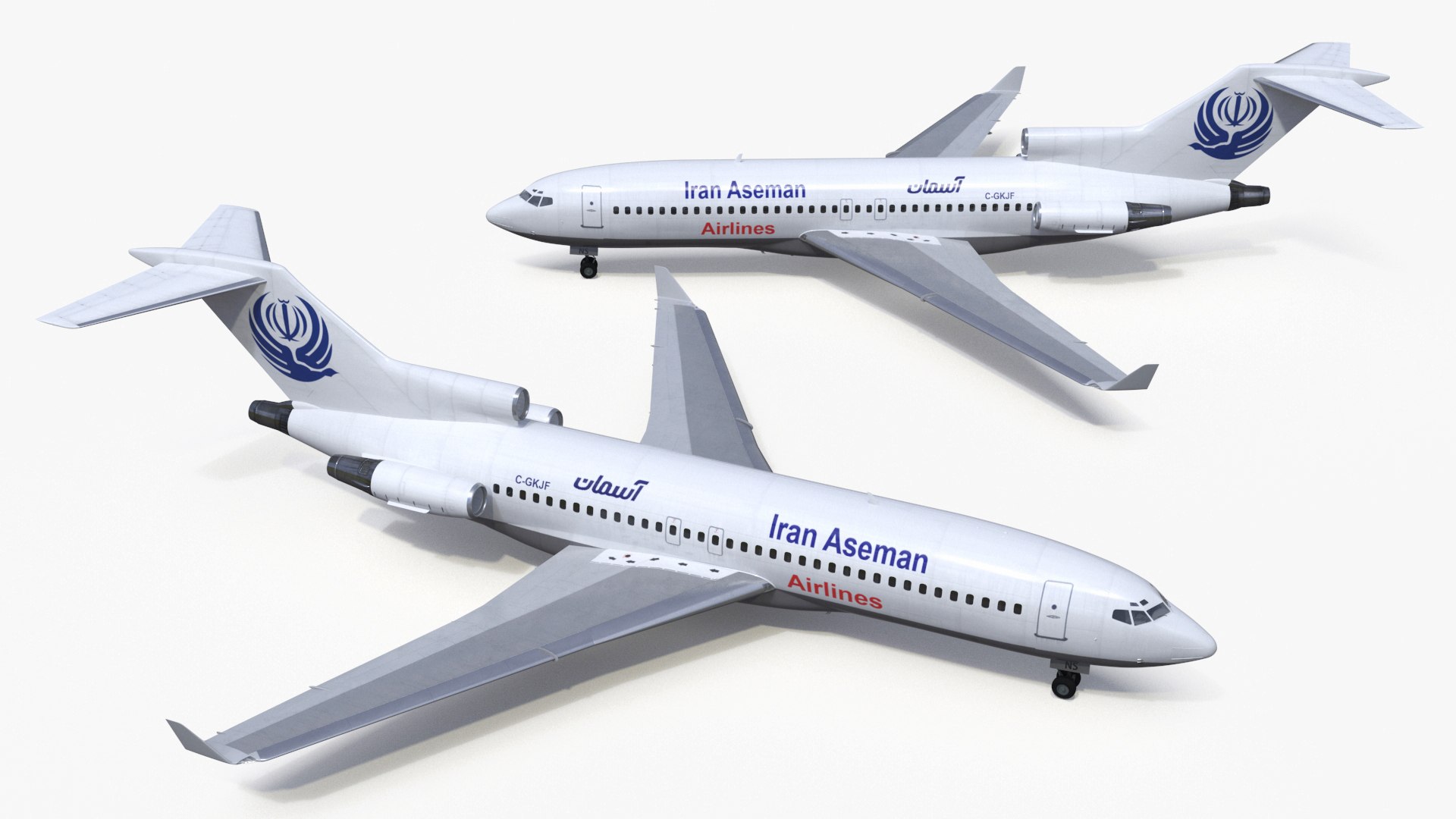 Commercial Airliner Boeing 727-100 Iran Aseman 3D https://p.turbosquid.com/ts-thumb/o3/lvT1xe/Ht/commercialairlinerboeing727100iranasemanvray3dmodel022/jpg/1728848865/1920x1080/fit_q87/f00f1c36e309903f28d770fa5a28fa970a1bb3c1/commercialairlinerboeing727100iranasemanvray3dmodel022.jpg