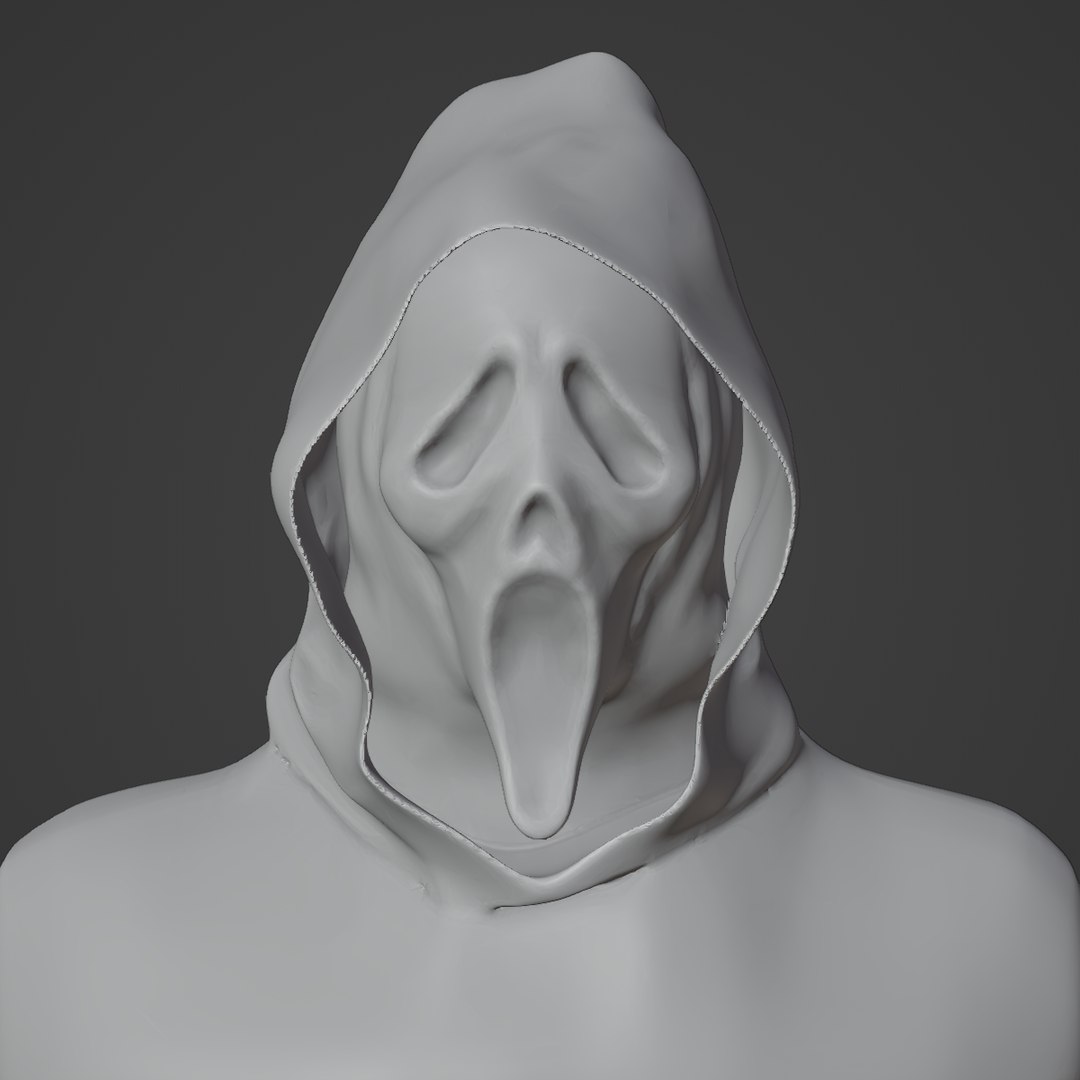 Ghostface Printable 3D Model from Scream 3D model TurboSquid 1974227