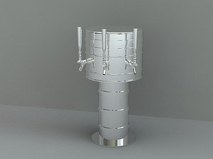 draft beer tower 3d max
