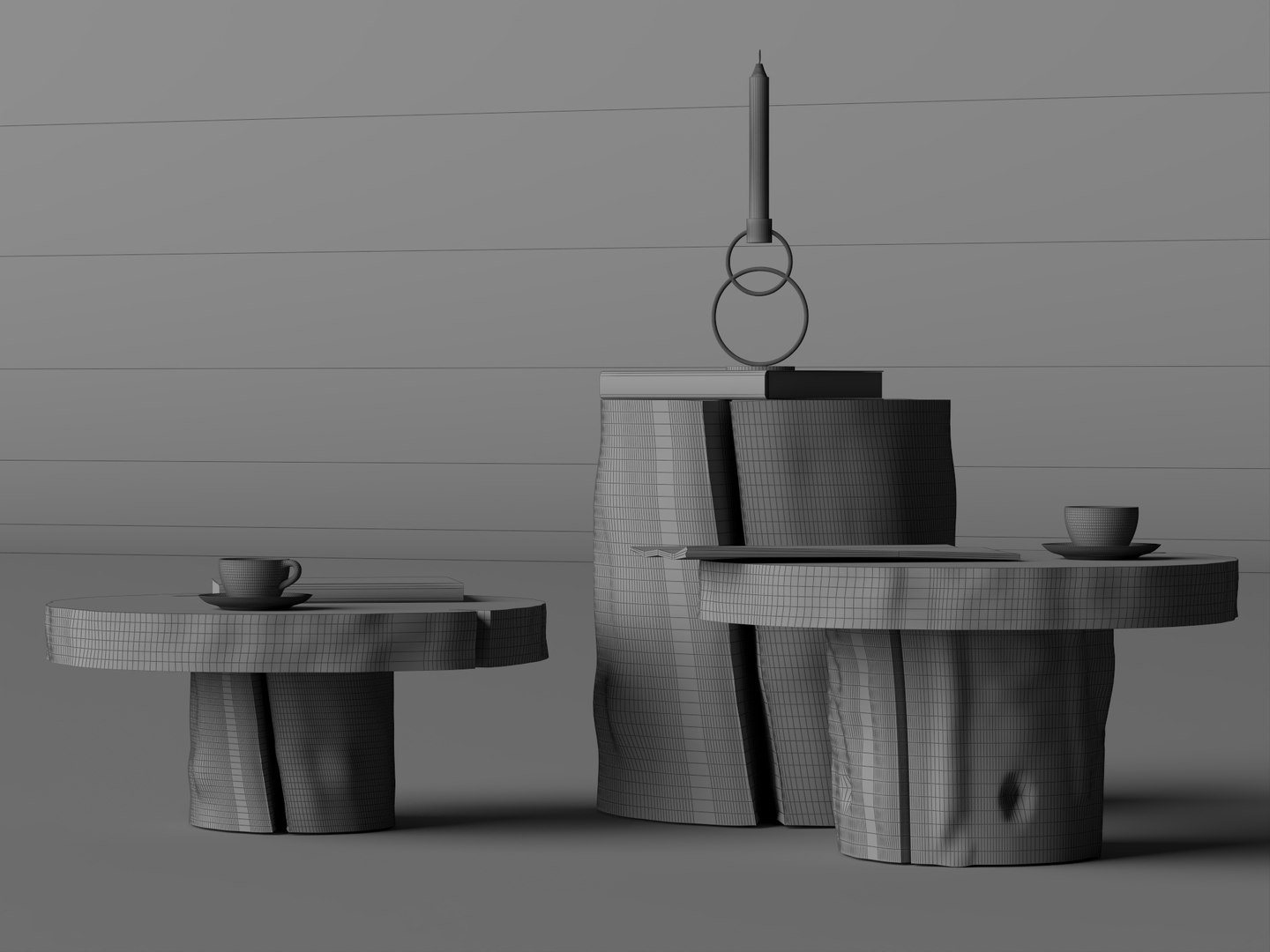 Natural Wood Stump Side Table Set 3D Model model https://p.turbosquid.com/ts-thumb/o3/qCdnEP/Vx/wire_008/jpg/1782806362/1920x1080/fit_q87/f4313baed0b5f7b987b46e66ad621348613d5ed4/wire_008.jpg