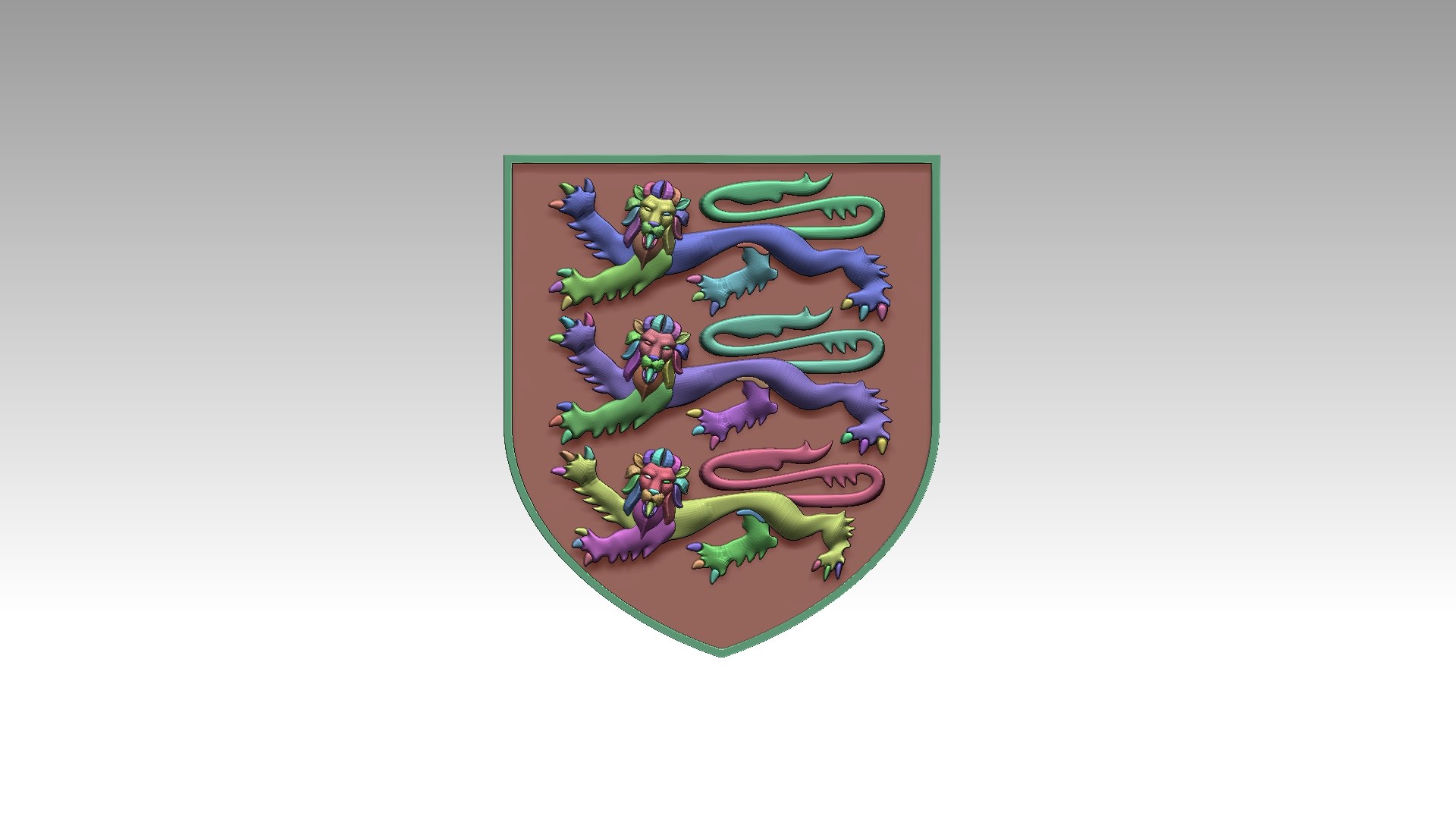 Coat Of Arms Of England 3D TurboSquid 2145024