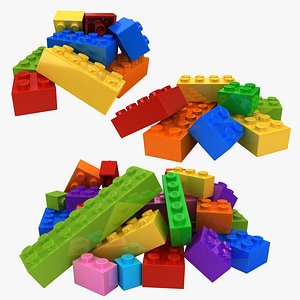 3D realistic lego bricks