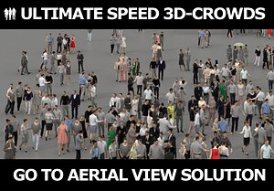 3D PEOPLE CROWDS - TOTAL PACK - ULTIMATE SPEED SOLUTION - CROWD