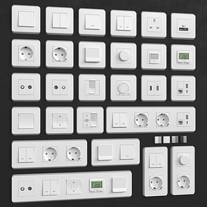 3D model Schneider new unica pro max 2020 vray