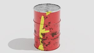 Oil Drum - Industrial 3D model