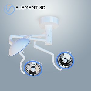 trio mount metal halide 3D model