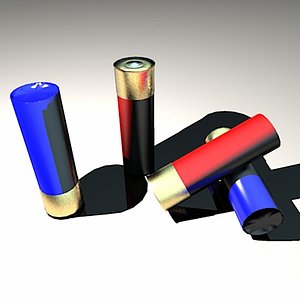 3d cartridges shotgun model