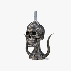 Skull Candle Holder