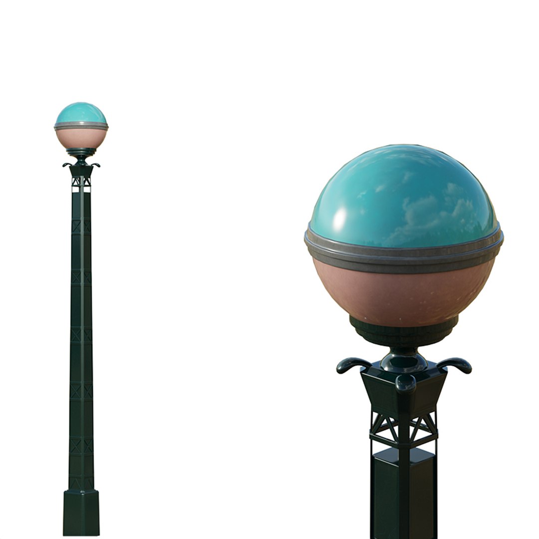 3D Lamp Post 02 Model - TurboSquid 2275163