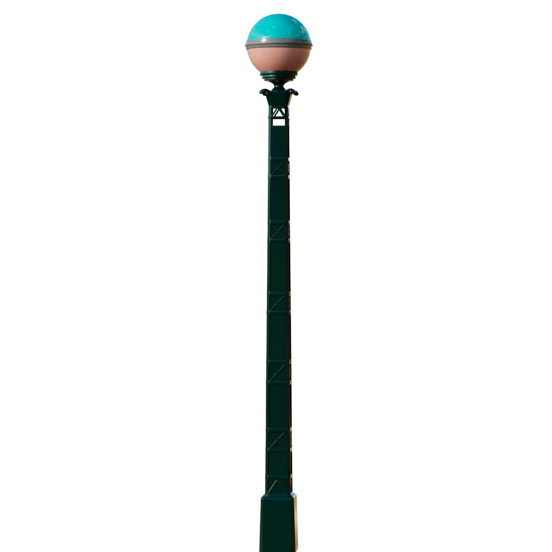 3D Lamp Post 02 Model - TurboSquid 2275163