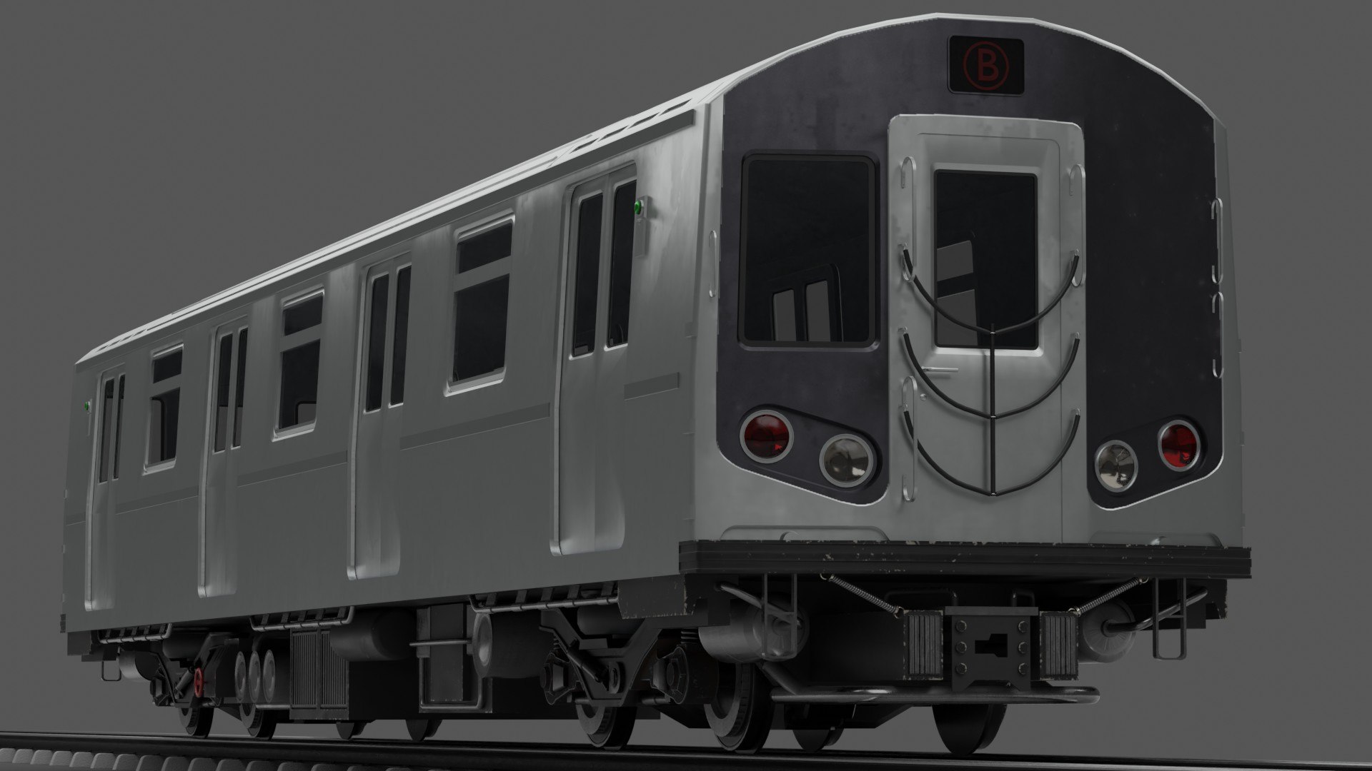 3D Model Newyork Subway Train Low-poly - TurboSquid 1943427