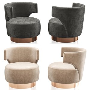 HOLLY HUNT Mesa Occasional Chair 3d model