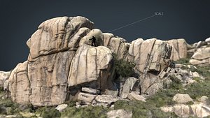 3D mountain rocks 9 model