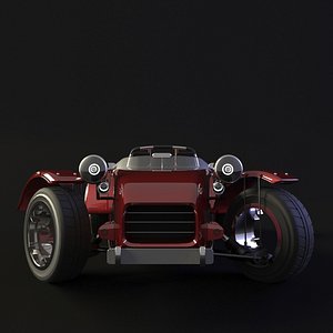 3D car animation model
