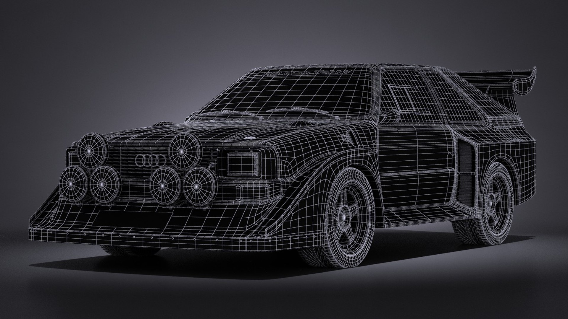 3d Audi Sport Quattro Model