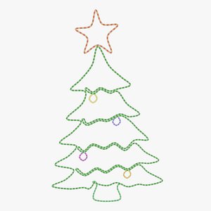 3d christmas led tree