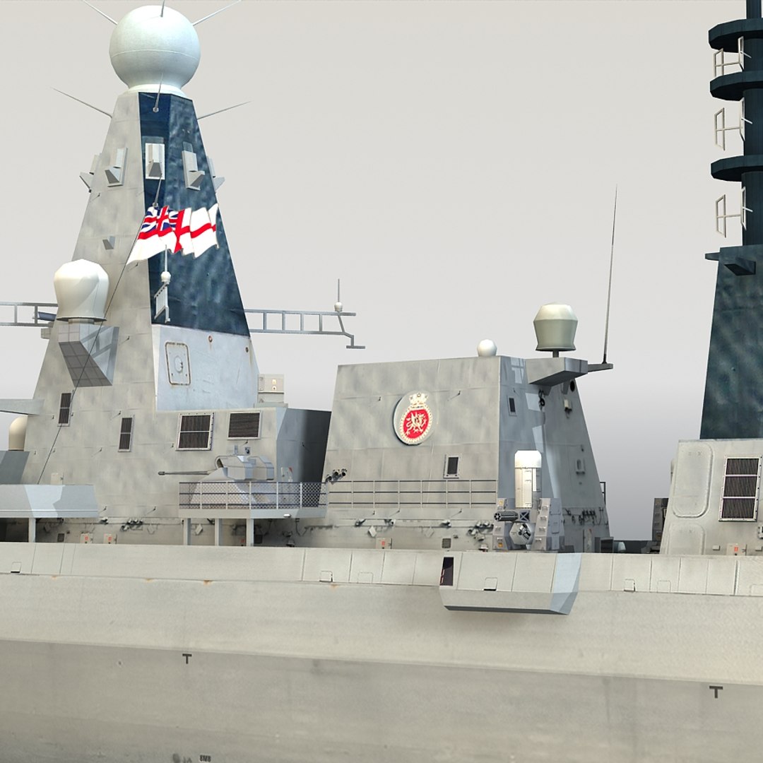 3d Model Hms Dragon D35 Type 45