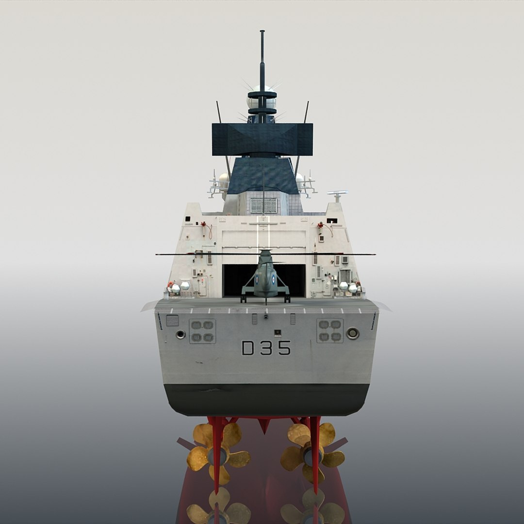 3d Model Hms Dragon D35 Type 45
